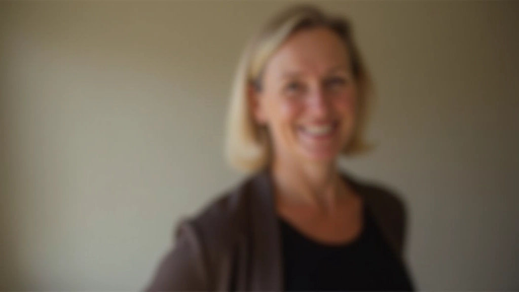 Experienced dance instructor, professional headshot, warm smile, studio setting with neutral background
